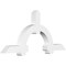 Ekena Millwork Ericson Architectural Grade PVC Gable Bracket, 84"W x 38 1/2"H x 6"D x 6"F, 11/12 Pitch GBP084X39X0606ERI00 - alternate 1